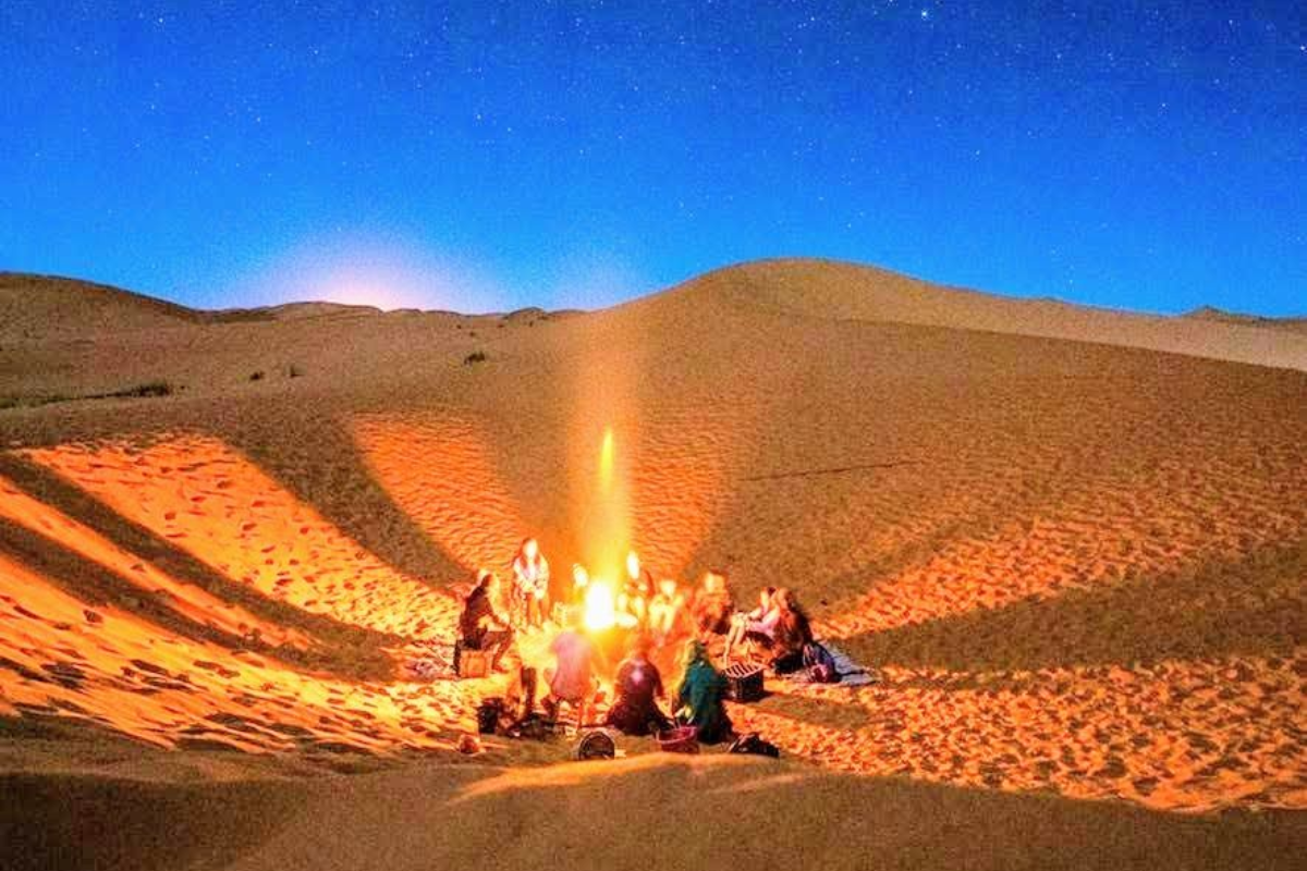 Paseo en camello en Merzouga y desierto del Sahara