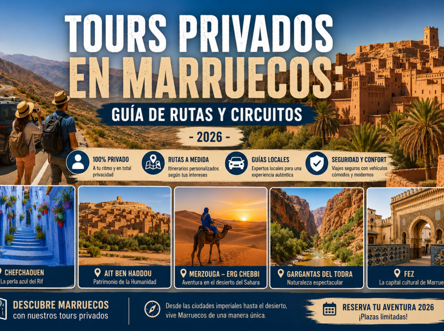 Tours Privados en Marruecos: Guía de Rutas y Circuitos-2026