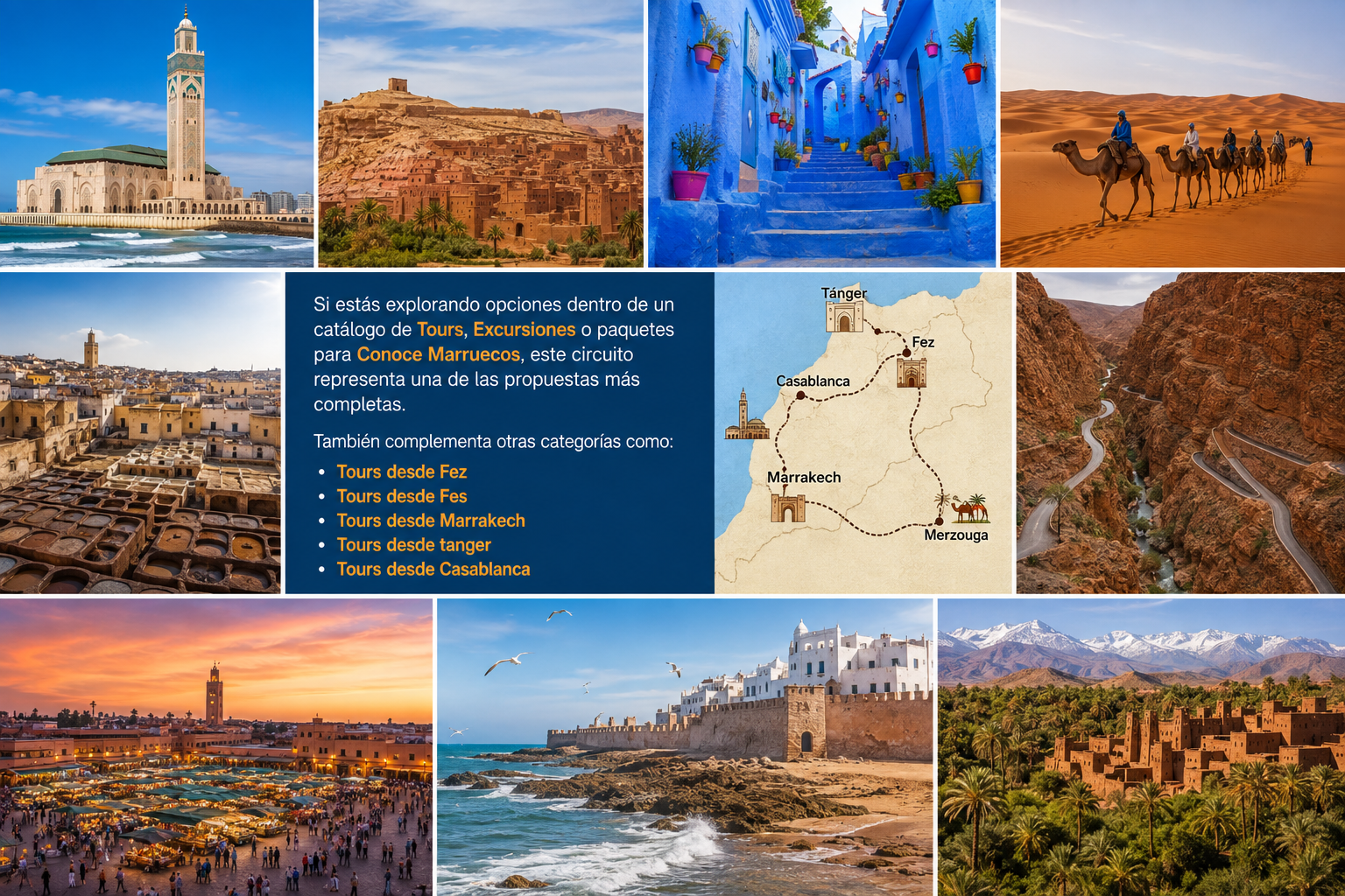Tour Marruecos Desde Tanger 12 Dias: Increíble Ruta