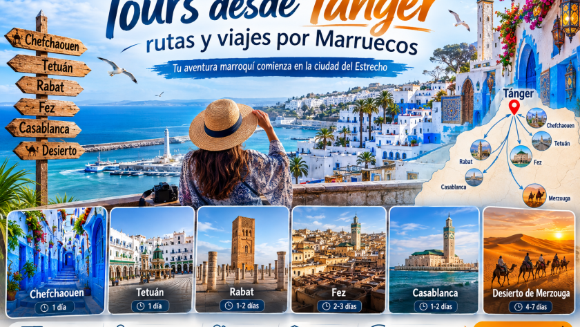 Tours desde Tánger: rutas y viajes por Marruecos