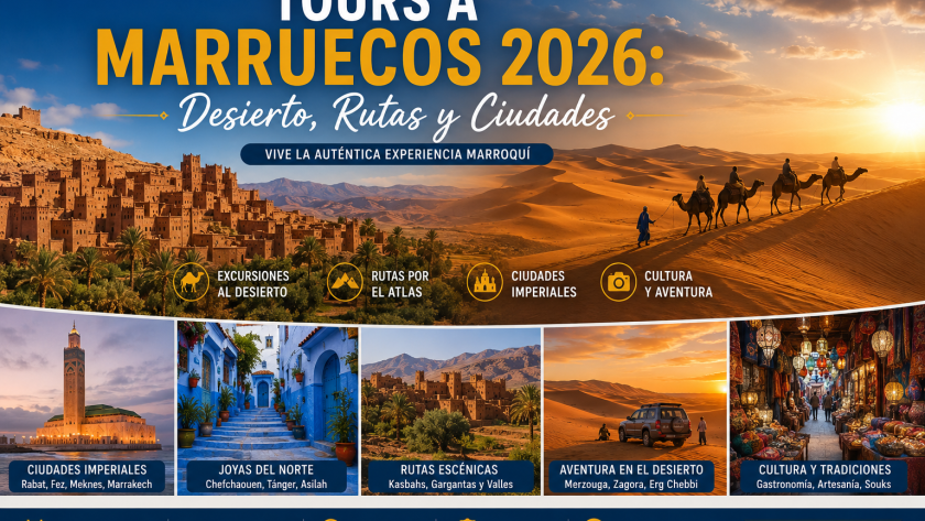 Viajes a Marruecos: Guía Completa 2026 | Desierto del Sahara y Tours desde Marrakech
