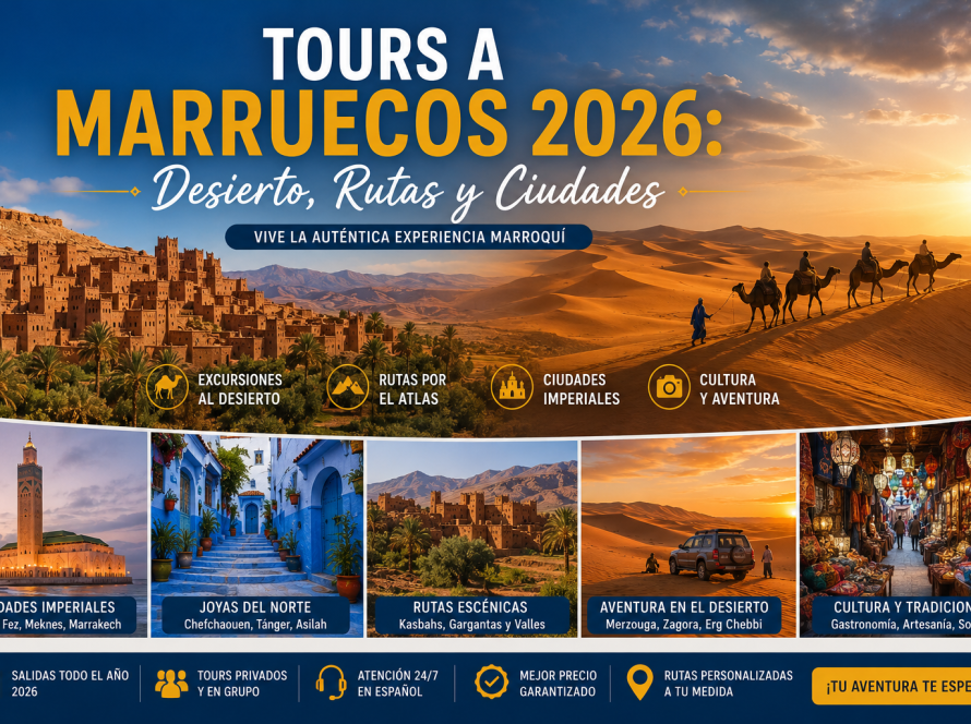 Viajes a Marruecos: Guía Completa 2026 | Desierto del Sahara y Tours desde Marrakech