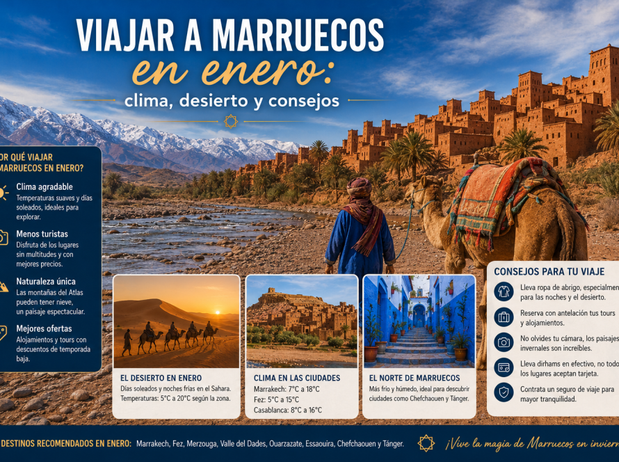 Viajar a Marruecos en enero: clima, desierto y consejos